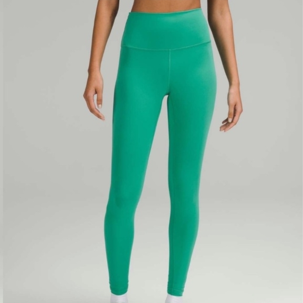 Lululemon 8 Wunder train leggings pant Maldives 28" inseam Everlux